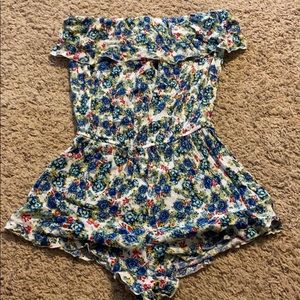 strapless romper